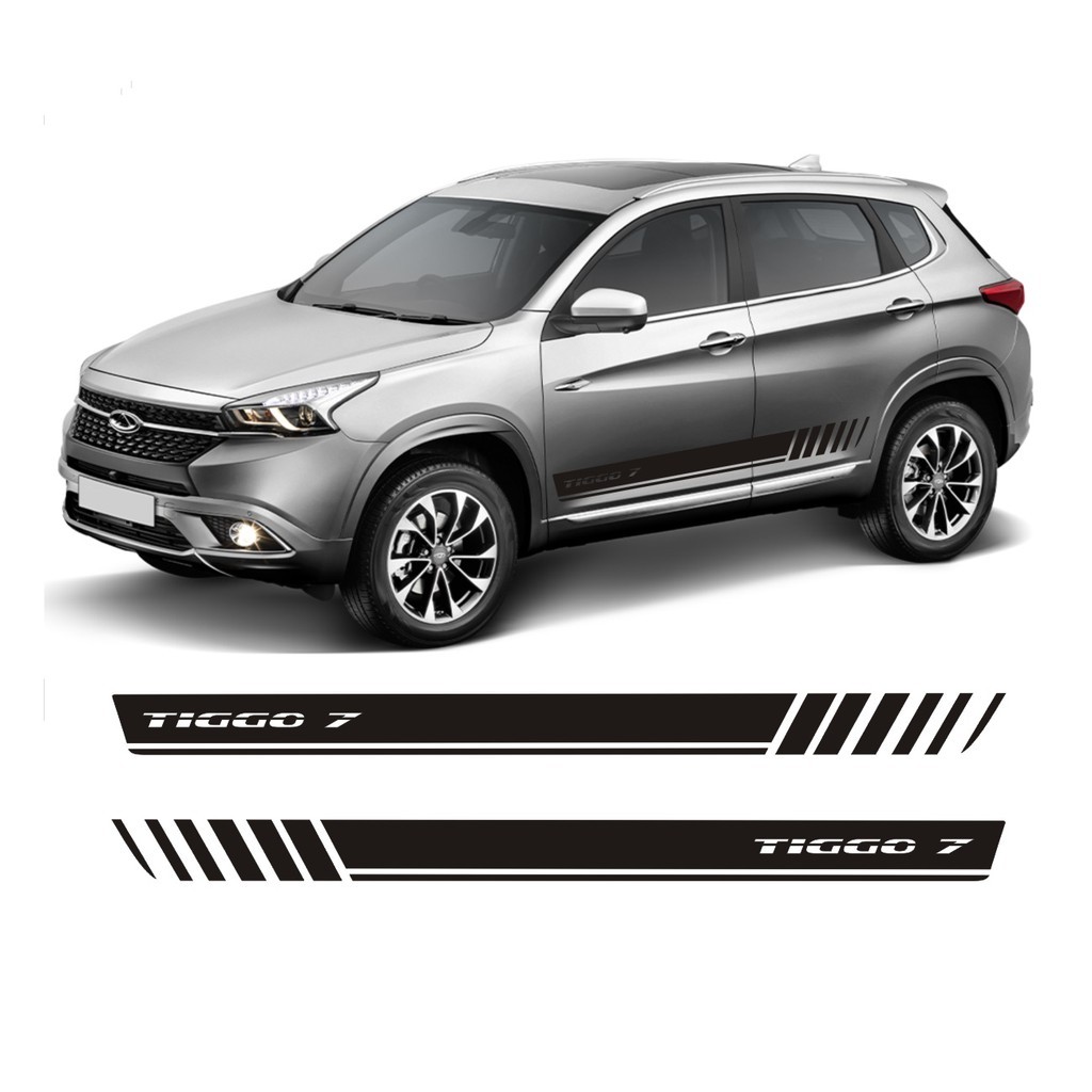 Adesivo Lateral Chery Tiggo 7 Faixa Colante Fita Adesiva