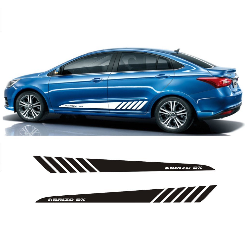 Adesivo Lateral Chery Arrizo 5 Rx Faixa Colante Fita tuning