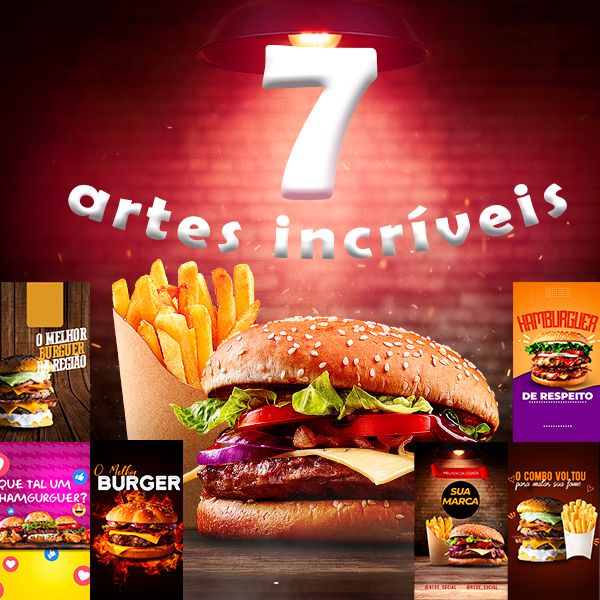 Artes Prontas Incríveis para hamburgueria