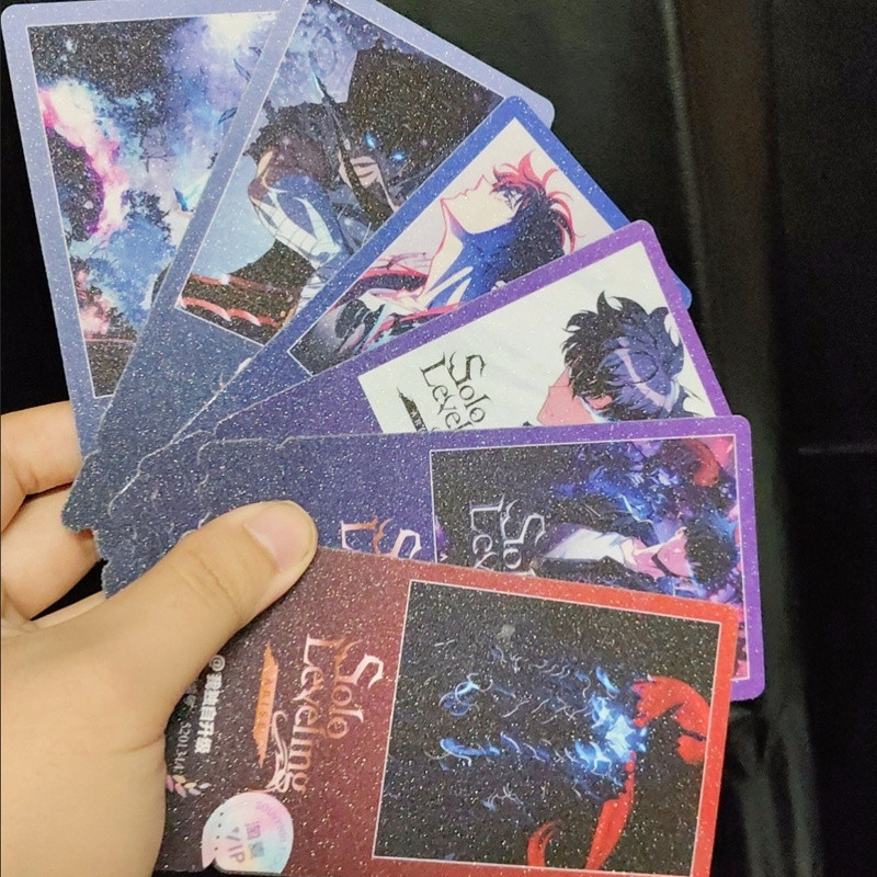 6 Pçs/Lote Anime Solo Nivelamento Na Honjaman Level Up Decor Lomo Card Seong Jin woo Photocard HD Álbum Dupla Face Cartã