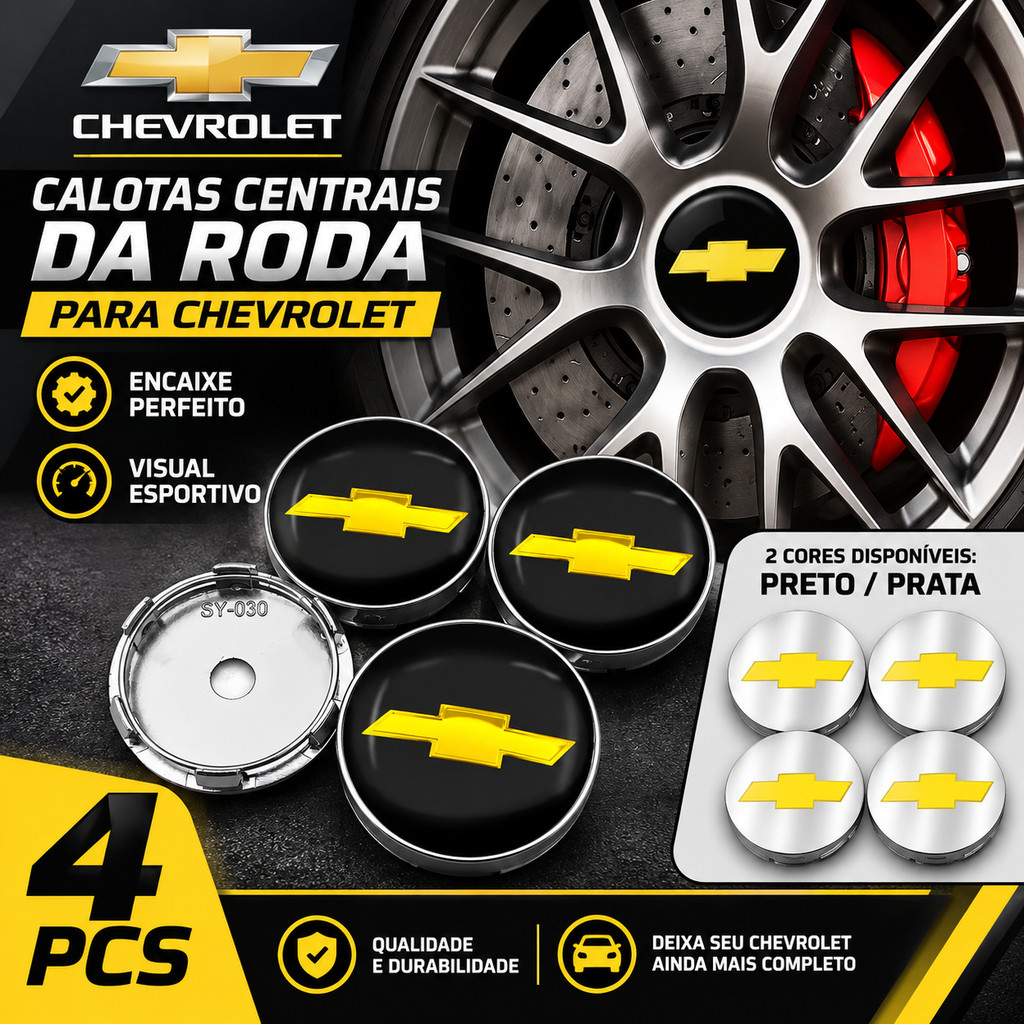 4 Pcs Chevrolet Car Wheel Hub Center Caps Capa Emblema Para Onix Cruze Tracker Prisma Spin Cobalto Aveo Sonic Malibu Equ