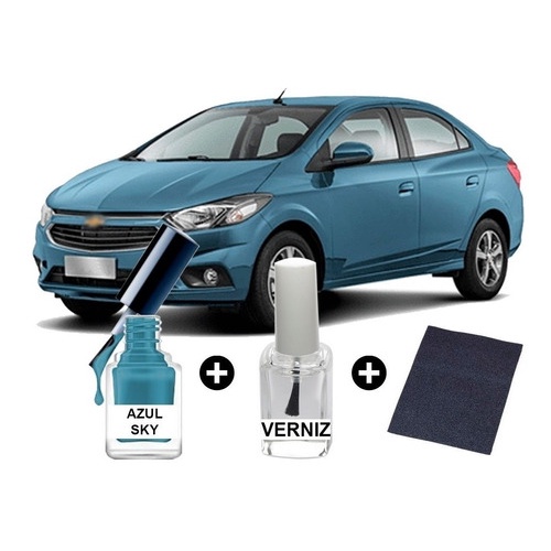 Tinta Tira Risco Automotiva Prisma Azul Sky