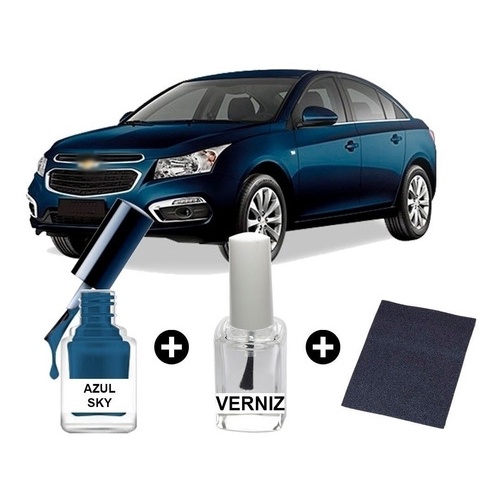Tinta Tira Risco Automotiva Cruze Azul Sky
