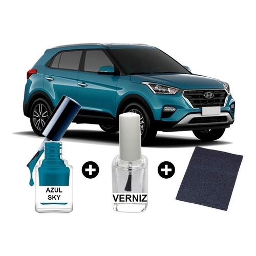 Tinta Tira Risco Azul Creta Sky Automotiva