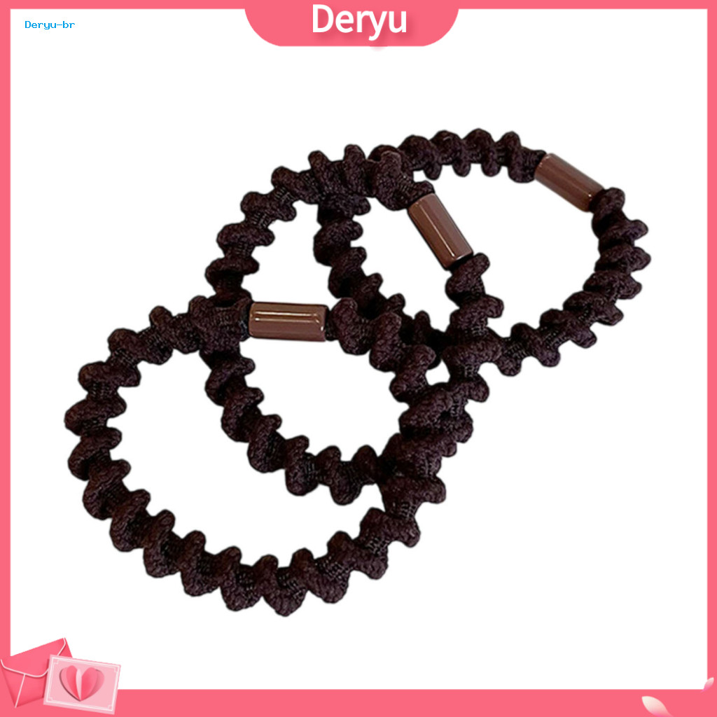 Durable Hair Band 3pcs Women Ties High Elasticity No Scalp Irritation Ponytail Holders Soft Thread Texture Bands Versati