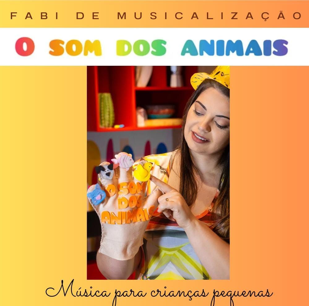 Cd infantil: O som dos animais - Fabi de Musicalização
