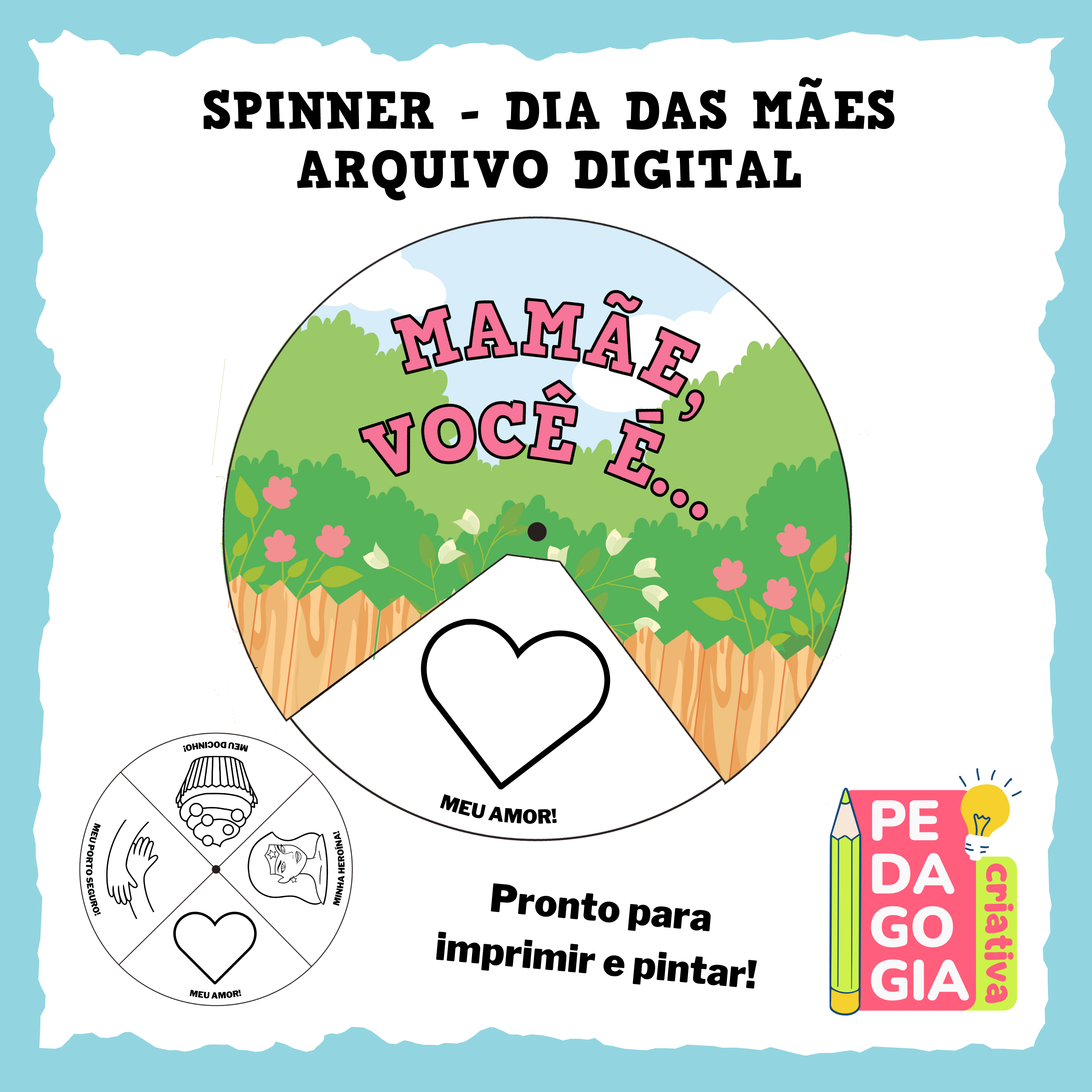 Lembrancinha Dia das Mães spinner