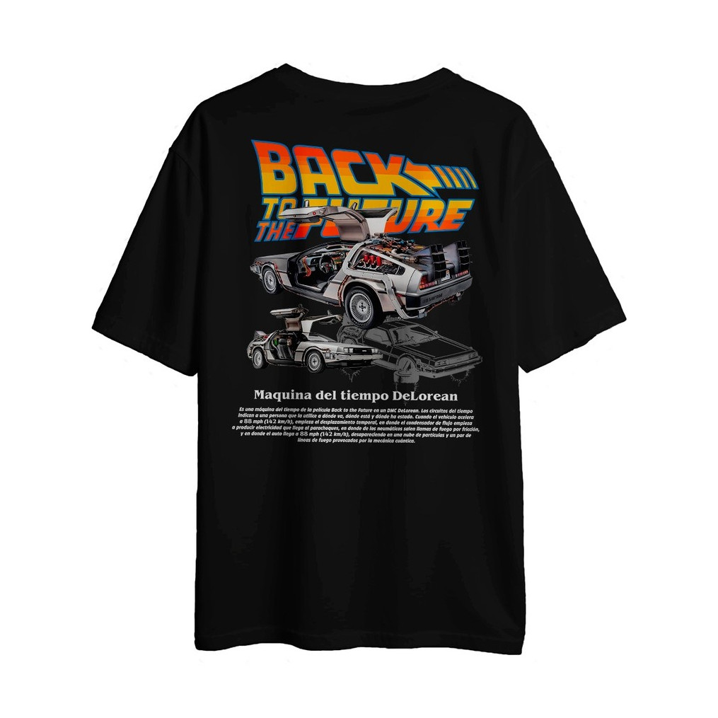 Camiseta Camisa Básica 100% Algodão Carro DeLorean Back to the Future Automovel Envio Imediato AUT-04