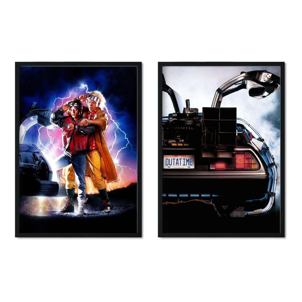 Quadro Decorativo De Volta Para Futuro Back to the Future Cinema Sala Quarto