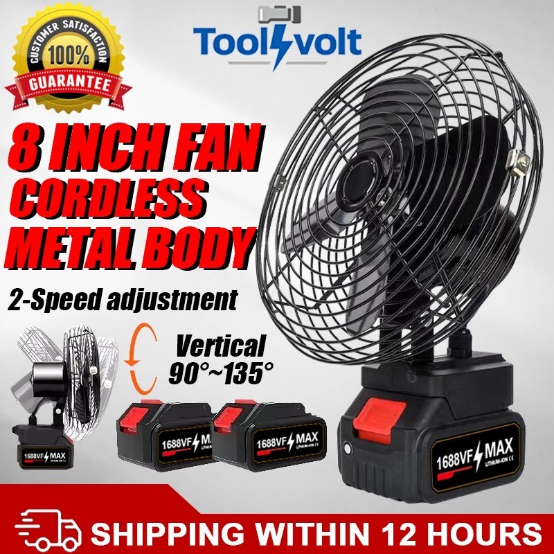 Ventilador Recarregável Sem Fio De 8 