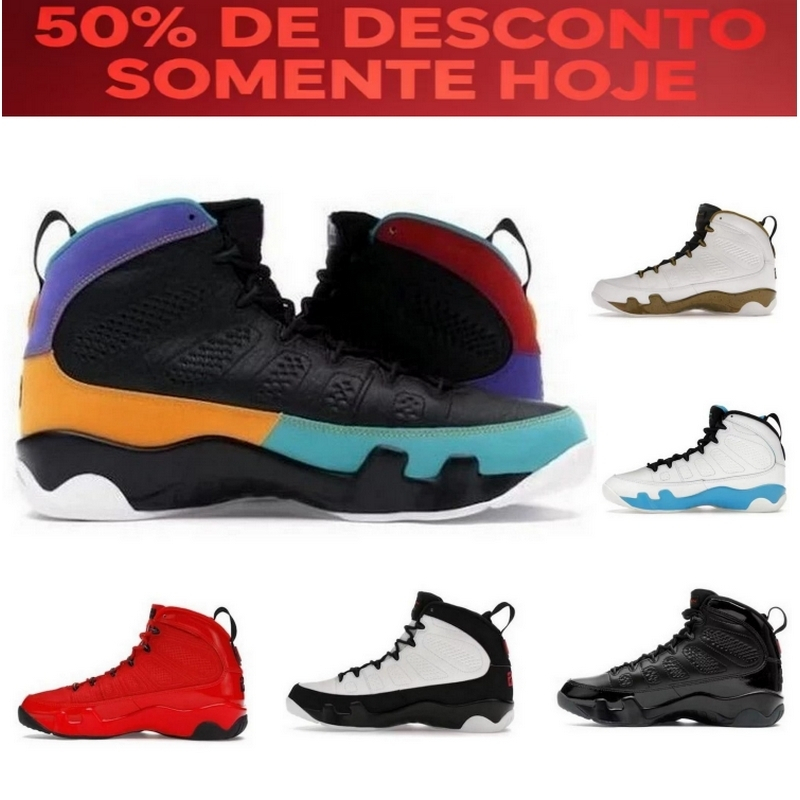 Tênis De Basquete Air 9 Feminino Masculino Antiderrapante Confortáveis Tamanho 40-47