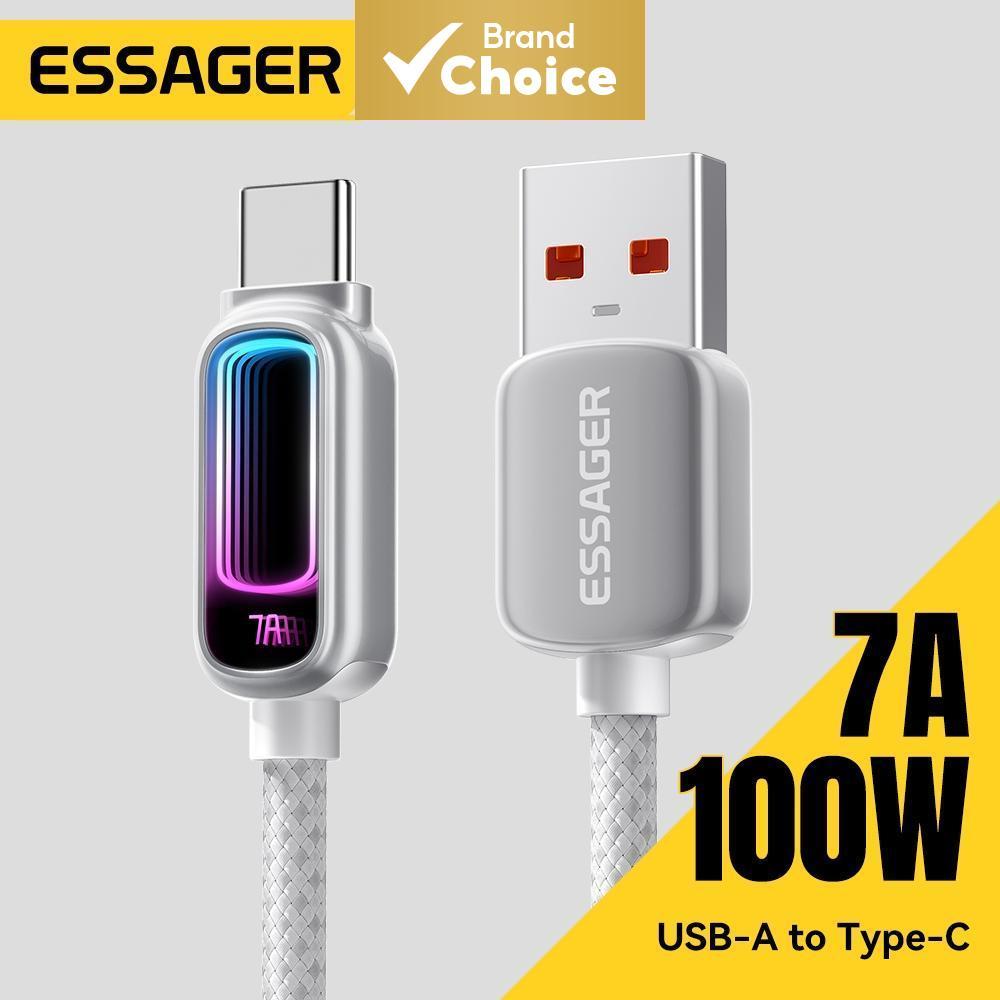 Essager 7A PD3.1 Cabo USB Tipo C De Carregamento Rápido Para Laptop MacBook E iPhone 17