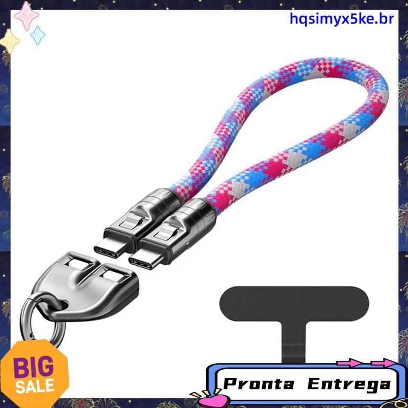 Cabo De Dados 2 Em 1 240W Pd3.1 Cordão Portátil Para Telefone Type C Carregamento Rápido