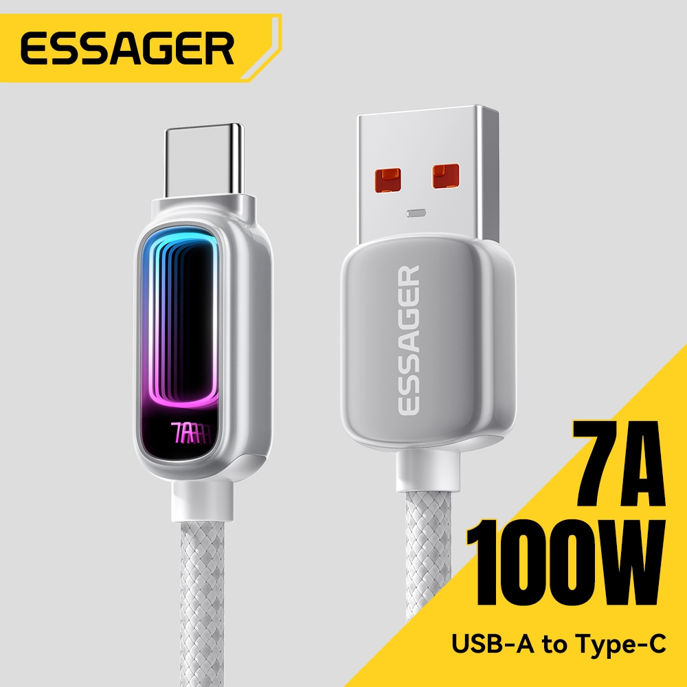 Essager 7A PD3.1 Cabo USB Tipo C De Carregamento Rápido Para Laptop MacBook E iPhone 17