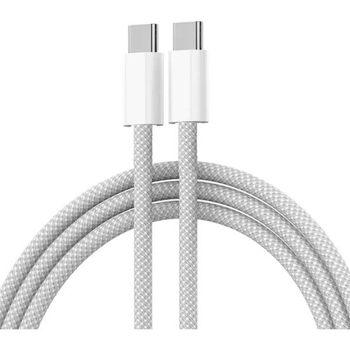 Cabo Usb-c Para Usb-c 60w Para Notebook Tablet Celular Turbo Branco