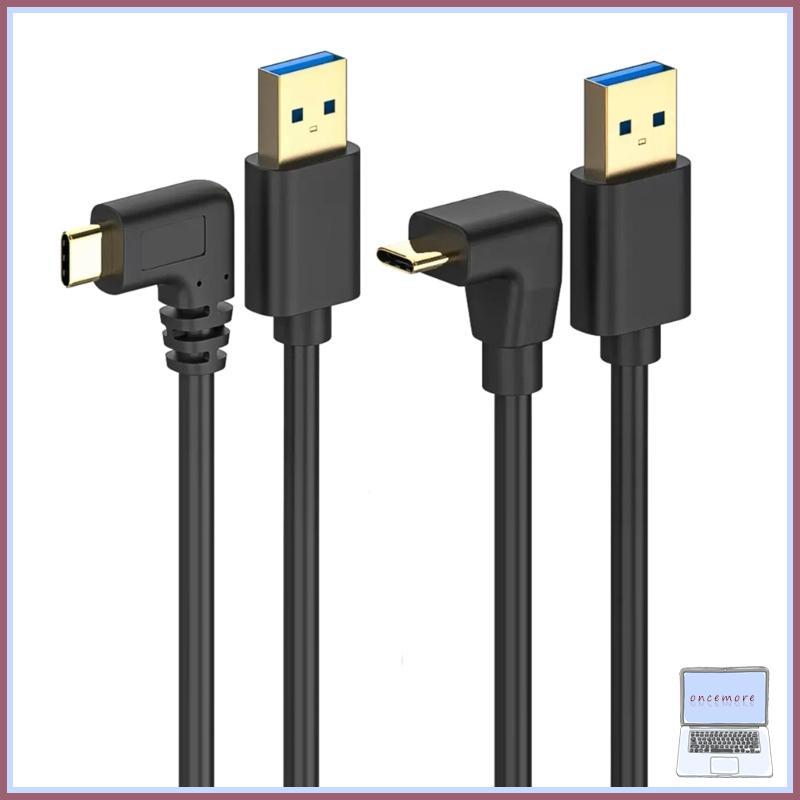 Uma Vez 90 Graus USB 3 0 A Para Tipo C Ângulo Direito 60W Carregamento Rápido Smartphones Tablets E Mui