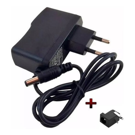 Fonte 6v 1a Cftv Estabilizada Bivolt Plug P4 2,1mm + Jack