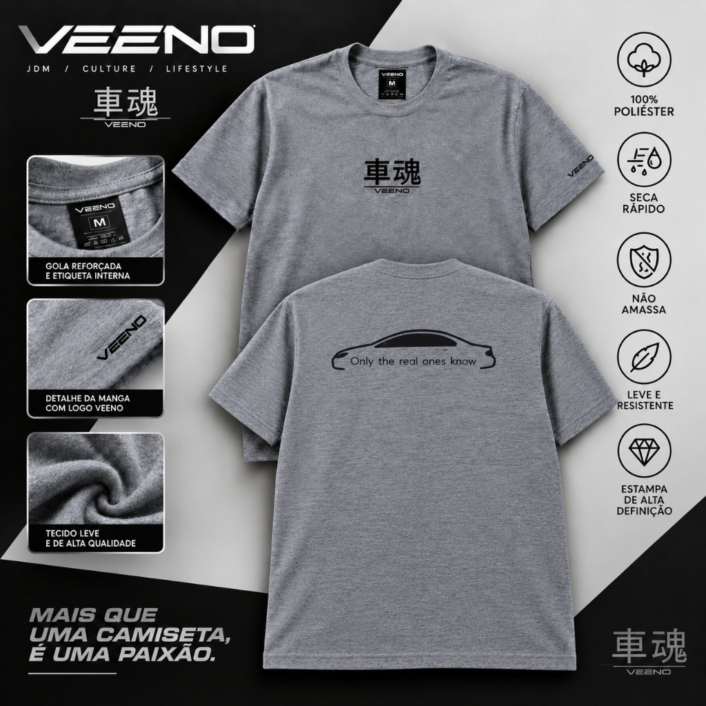 Camiseta JDM VEENO – Civic G8 Inspired | Car Culture | Poliéster