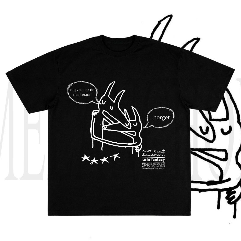 [Camiseta Premium em Algodão Puro]SISI Camiseta Melancholic Car Seat Headrest – Twin Fantasy inspired