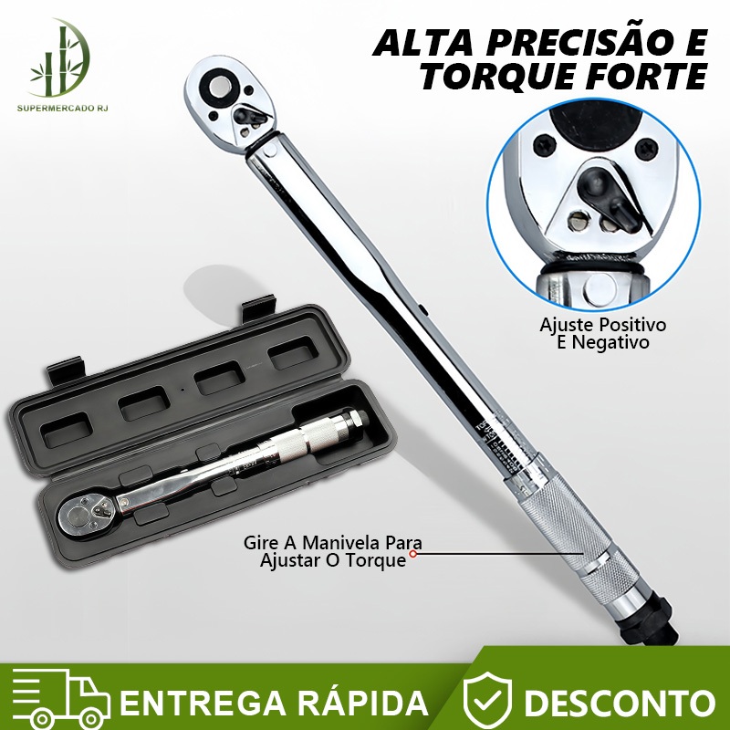 Mini chave de torque de clique para soquetes de 1/4