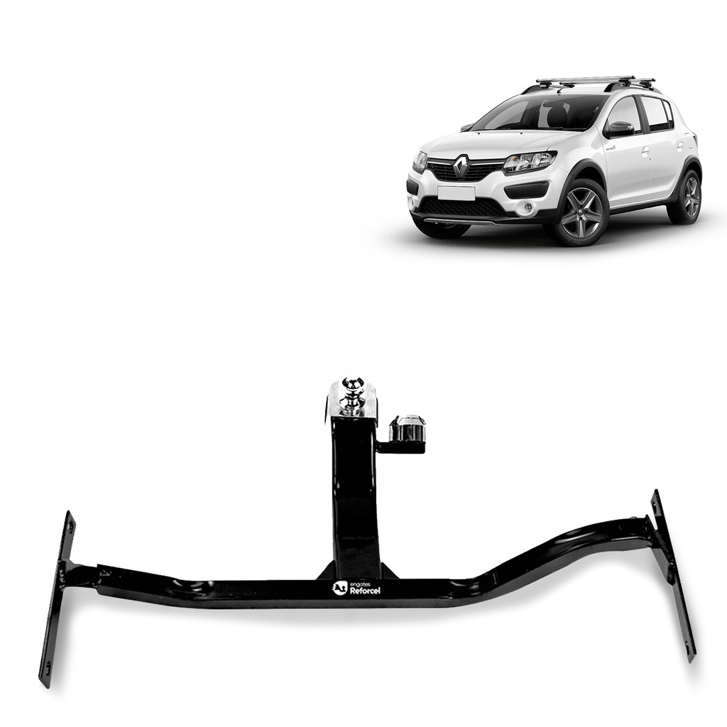 Engate de Reboque Sandero Stepway 2015 a 2027 Rabicho Fixo 500kg