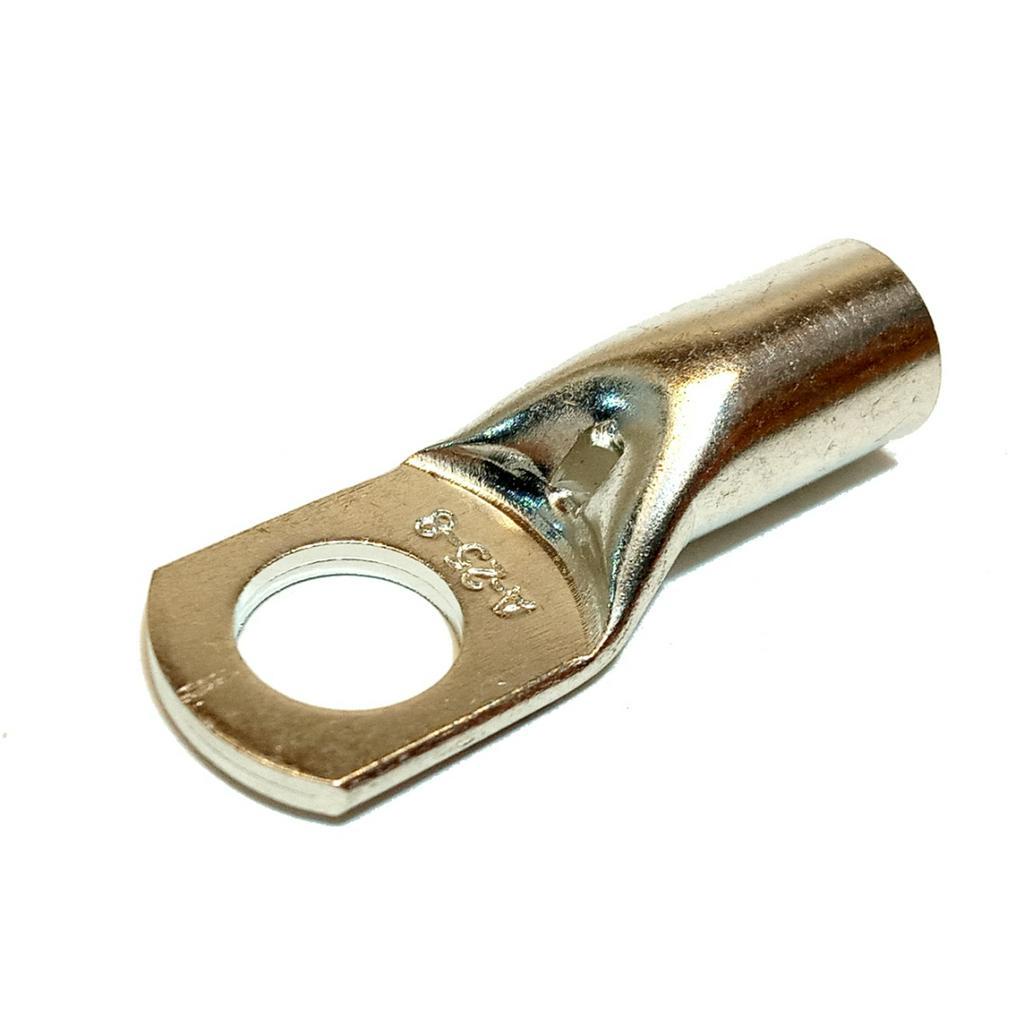 100x Terminal Compressão Tubular Olhal 25mm M8 Para Revender