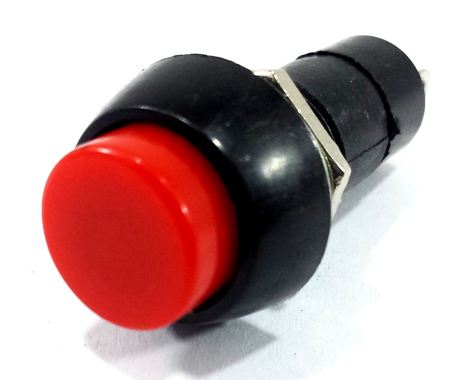 100x Botões Tic Tac PBS-11A VM 2T Vermelho C Trava Universal