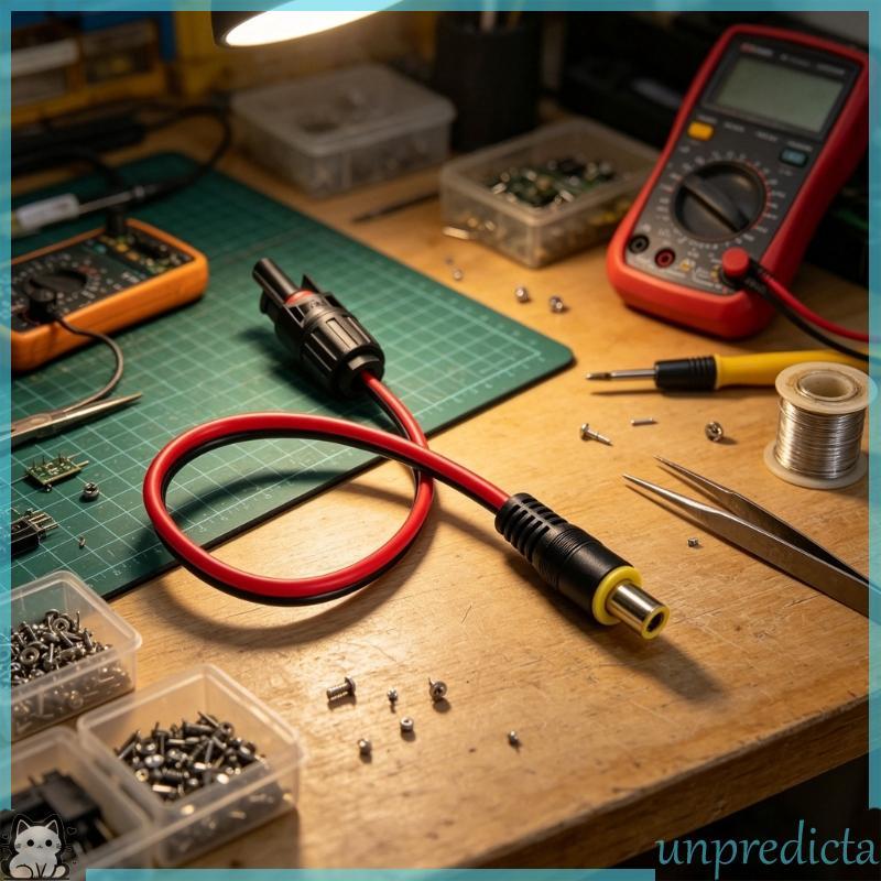 UNPR MC4S Para DC7909 Adaptador Solar DC8020 14AWG Conectores Fio Configurações Carregamento Energia Port