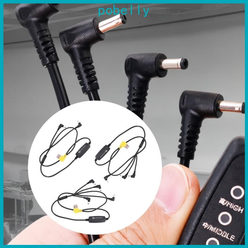 Flexível Da Fase Do 3 Regulador Velocidade Ventilador USB PVC Pob Para O Desktop E Resfriamento Port