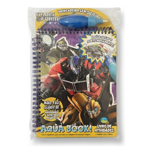 Transformers Prime  Aqua Book! Livro De Atividades