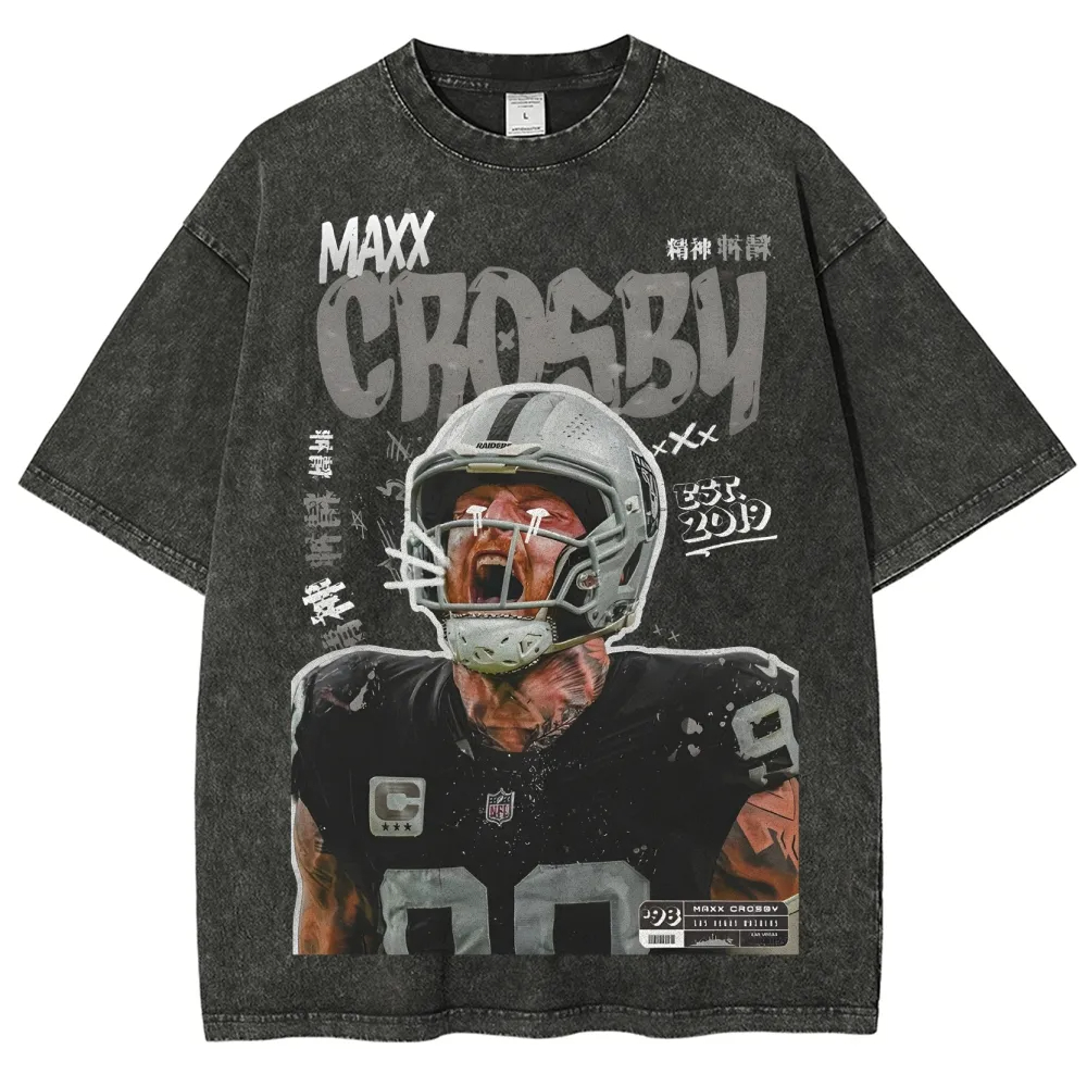 Camiseta T-Shirt Estonada Vintage Algodão Futebol Americano Game Time Streetwear Várias Estampas