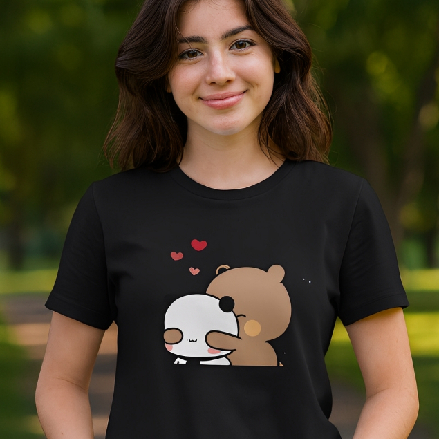 Camiseta Bubu e Dudu Cute T-Shirt Fofa Camisa 100% Algodão