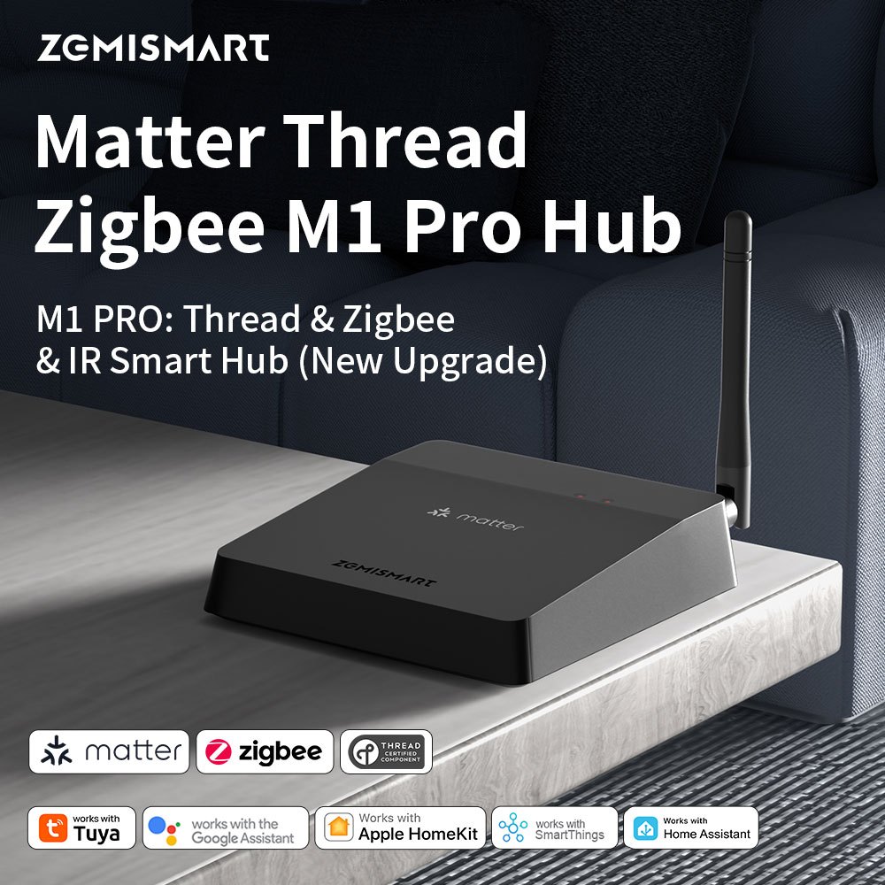 Zemismart Matter Zigbee M6 Gateway/Thread M1 , M1 Pro Hub , Para Automação Residencial , Suporte Controle Central De Pon