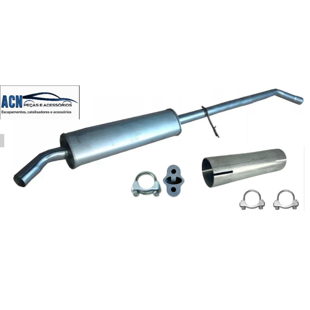 KIT ESCAPAMENTO ABAFADOR INTERMEDIARIO RENAULT DUSTER 2.0 16V 4X4 2012 EM DIANTE