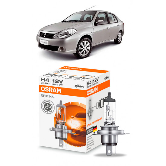 Lampada Farol Renault Symbol 2009 2010 2011 2012 H4 Original Osram