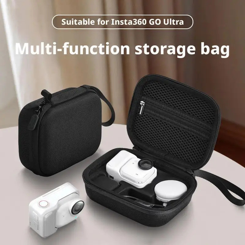 Estojo de Armazenamento Mini para Câmera Insta360 GO, Capa Protetora Ultra Resistente para Câmera Esportiva, Bolsa Organ