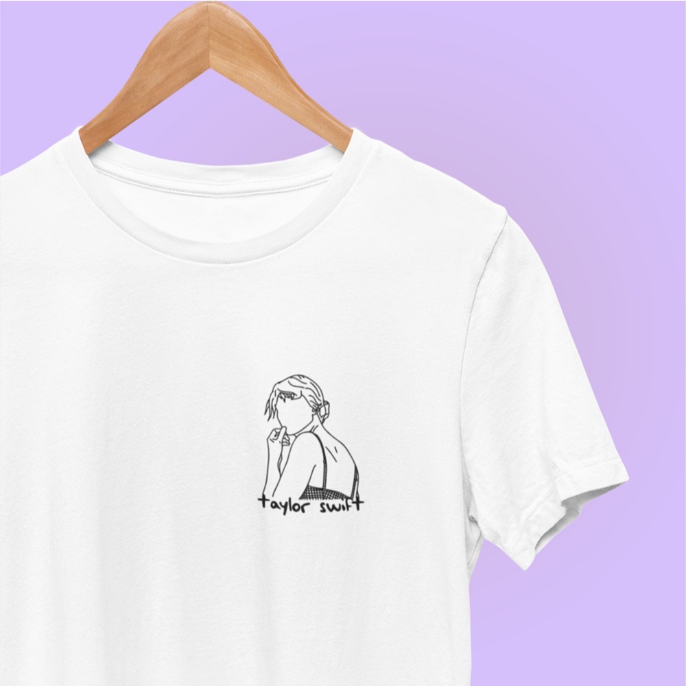 Camiseta Taylor Swift | Line Art [tamanho tradicional e plus size]