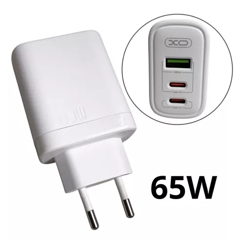 Carregador 65w Fast Usb Type C Rápido Para Notebook Celular XO-CE04(EU)