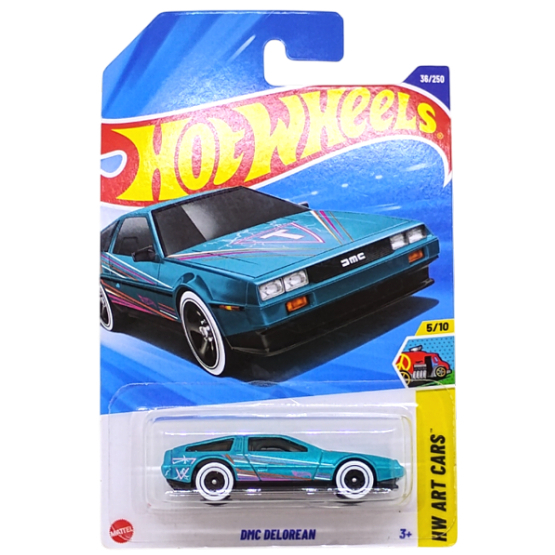 miniatura hot wheels dmc delorean art cars