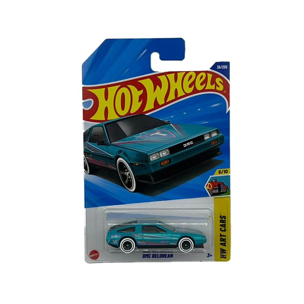 Miniatura Carro DMC Delorean HW Art Cars 1:64 Hot Wheels