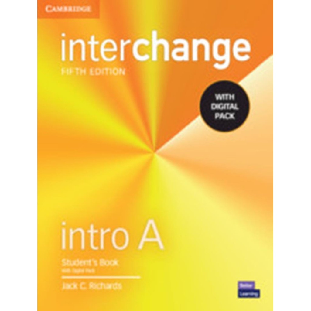 Interchange Intro A Students Book With Digital Pack 5Th Ed
