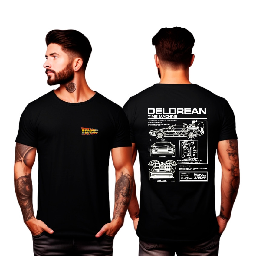 Camiseta Delorean De Volta Pro Futuro 100% Algodão Unissex Lançamento