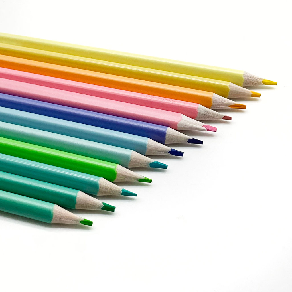 Lápis de Cor 12 Cores Tons Pastel Trend - Leo&Leo