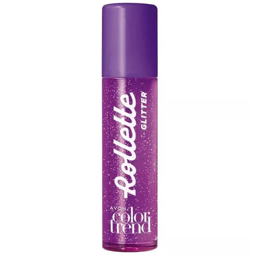 Brilho Gloss Labial Avon Color Trend  Rollette Uva Lovers com  Glitter Avon Color Trend 5,5ml.