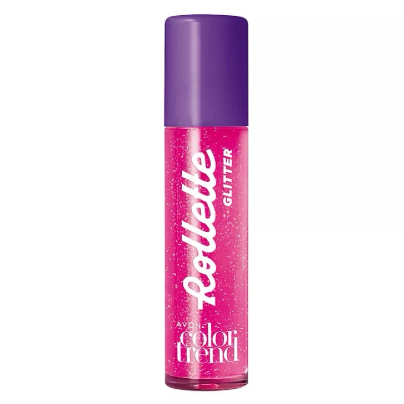 Brilho Labial Color Trend Rollette Glitter Morango Vibes 5,5ml