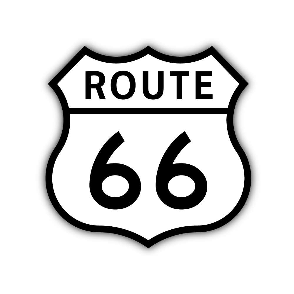 Placa Quadro Trânsito Route 66 - Decoração