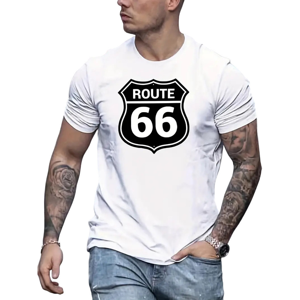 Camiseta Route 66 Urban T-shirt Masculino 100% Algodão