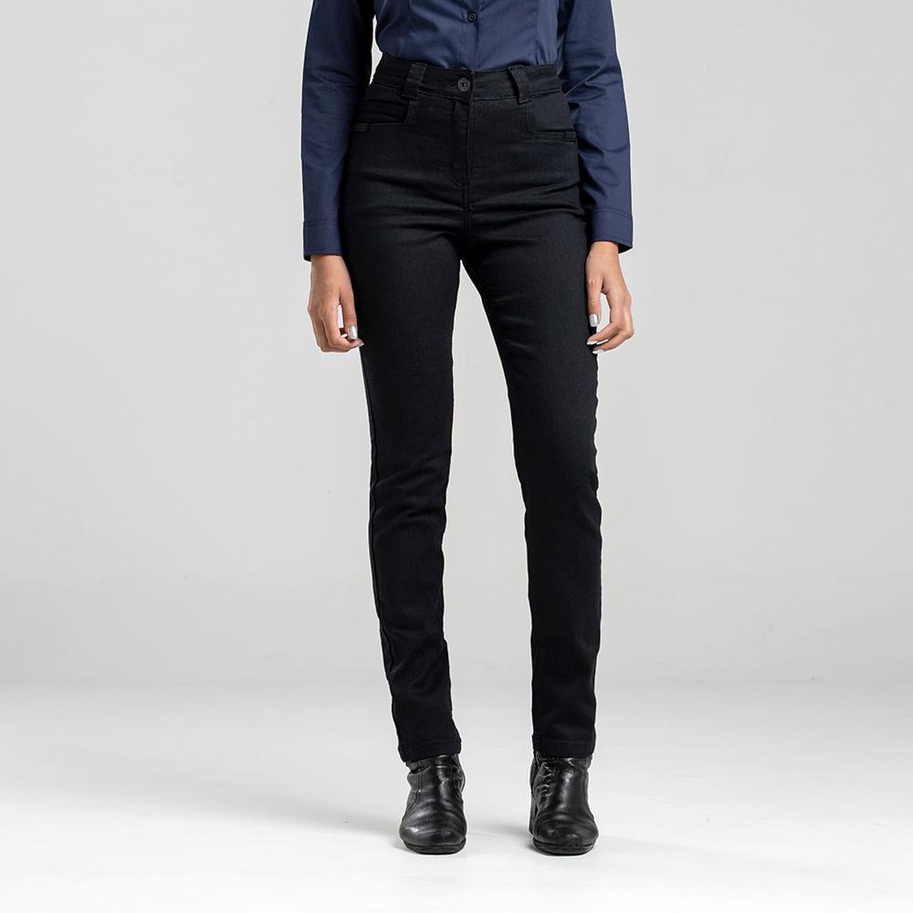 Calça Jeans Route Feminina Preta Citerol