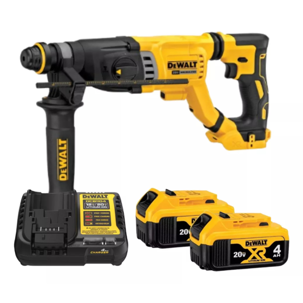 Martelete Dewalt Dch263 + 2 Baterias 4ah 20v + Carregador Dcb1104