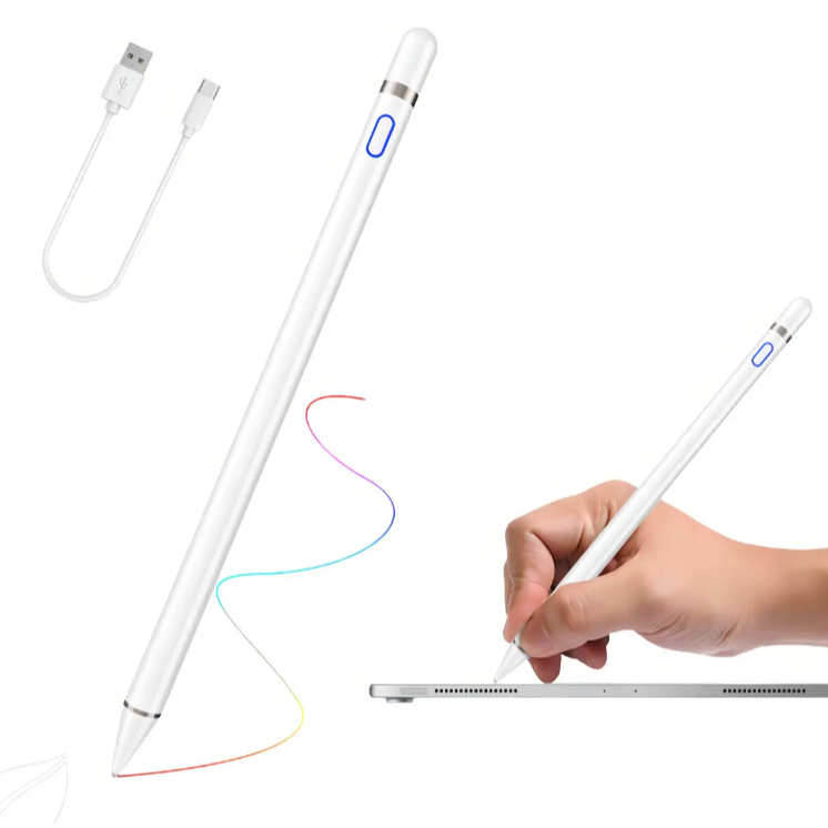 Caneta Pencil Stylus Compatível iPad Geração E Smatphones